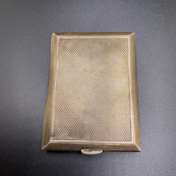 Antique Brass Pocket Photo Album Case Working Spring Hinge w/Leather Case - Picture 7 of 16